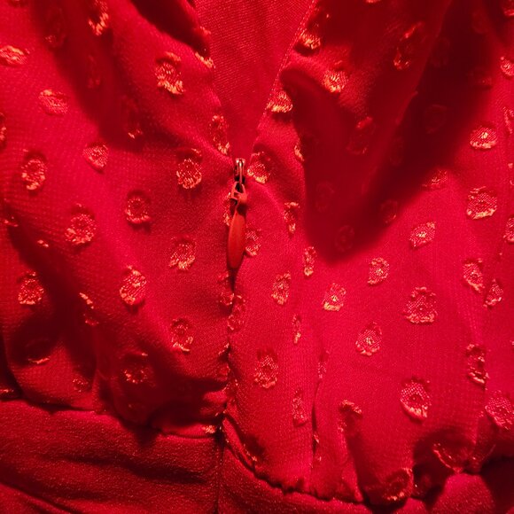 Ashley Stewart’ One-Piece Red Pants Suit 14/16 OR 28/61 NWOT - Picture 6 of 10